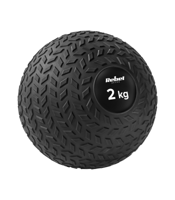Mazā medicīniskā bumba rehabilitācijas vingrinājumiem Slam Ball Rebel Active RBA-3108 23cm 2kg