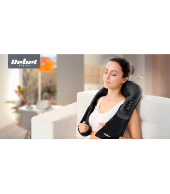 Shiatsu kakla, muguras un plecu masāžas ierīce Rebel Active RBA-6009