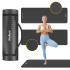 Vingrošanas paklājs jogai, pilatesam un fitnesam Rebel Active, 183 x 61cm, 1 cm, melns
