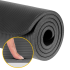 Vingrošanas paklājs jogai, pilatesam un fitnesam, NBR, melns, REBEL ACTIVE, 183 x 61 cm, 1,5 cm