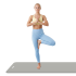 Vingrošanas paklājs jogai, pilatesam un fitnesam REBEL ACTIVE, 183x61cm, 1.5cm