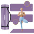 Vingrošanas paklājs jogai, pilatesam un fitnesam, violets, Rebel Active, 183 x 61cm, 1cm, RBA-3150