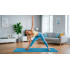 Vingrošanas paklājs jogai, pilatesam un fitnesam Rebel Active RBA-3150, 183 x 61 cm, 1 cm, zils
