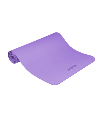 Vingrošanas paklājiņš jogai, pilatesam un fitnesam, violets, TPE, REBEL ACTIVE, 183 x 61 cm, 4 mm