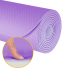 Vingrošanas paklājs jogai, pilatesam un fitnesam Rebel Active, violets, TPE, 183 x 61 cm, 4 mm