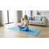 Vingrošanas paklājs jogai, pilatesam un fitnesam, REBEL ACTIVE, TPE, zils, 183 x 61 cm, 4 mm