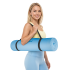 Vingrošanas paklājs jogai, pilatesam un fitnesam, REBEL ACTIVE, TPE, zils, 183 x 61 cm, 4 mm