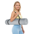 Vingrošanas paklājiņš jogai, pilatesam un fitnesam, TPE, pelēks, Rebel Active, 183 x 61 cm, 4 mm