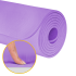 Vingrošanas paklājs jogai, pilatēm un fitnesam Rebel Active, TPE, violets, 183 x 61 cm, 6 mm, RBA-3152