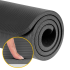 NBR vingrošanas paklājs jogai, pilatesam un fitnesam, melns Rebel Active 190x115 cm, 2 cm