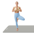 NBR vingrošanas paklājs jogai, pilatesam un fitnesam Rebel Active 190x115 cm, 2 cm