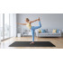 Vingrošanas paklājs jogai, pilatesam un fitnesam Rebel Active, melns, RBA-3159, 200x90 cm, 1 cm