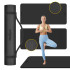Vingrošanas paklājs jogai, pilatesam un fitnesam Rebel Active, melns, RBA-3159, 200x90 cm, 1 cm