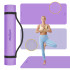 Vingrošanas paklājs jogai, pilatesam un fitnesam Rebel Active RBA-3159 200x90 cm, 1 cm, violets