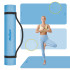 Vingrošanas paklājs jogai, pilatesam un fitnesam Rebel Active RBA-3159, 200x90 cm, 1 cm, zils