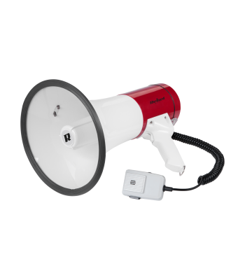 Pārnēsājams raga tipa megafons ar sirēnu 25 W Megafon DH-09