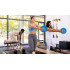Mini vingrošanas bumba pilatesam un rehabilitācijai, zilā, Rebel Active, 25 cm