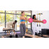 Mini vingrošanas bumba pilatesam un rehabilitācijai, rozā, REBEL ACTIVE 25cm