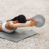 Mini vingrošanas bumba pilatesam un rehabilitācijai, pelēka, REBEL ACTIVE 25cm