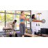 Mini vingrošanas bumba pilatesam un rehabilitācijai, pelēka, REBEL ACTIVE 25cm