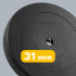 Bitumena svaru disks REBEL ACTIVE RB-2119, 20kg, 31mm