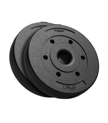 Bitumena svaru komplekts olimpiskajiem stieņiem, REBEL ACTIVE, 2x7.5kg, 51mm