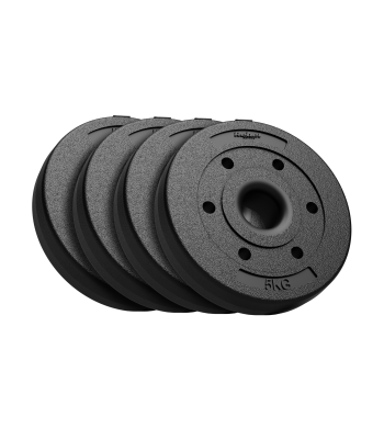 Bitumena svaru disku komplekts olimpiskajiem stieņiem, REBEL ACTIVE, 4x5kg, 51mm