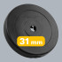 Bitumena svaru disku komplekts Rebel Active 2x10 kg, atvere 31 mm