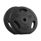 Bitumena svaru disku komplekts ar rokturiem Rebel Active, 2x10kg, 31mm