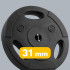 Bitumena svaru disku komplekts ar rokturiem Rebel Active, 2x10kg, 31mm