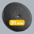Bitumena svaru disku komplekts Rebel Active RB-2118, 2x15 kg, 31 mm