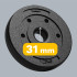 Bitumena svaru disku komplekts REBEL ACTIVE 4x1.25kg, 31mm atvere