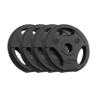 Bitumena svaru disku komplekts ar rokturiem Rebel Active, 4 x 1,25 kg, 31 mm