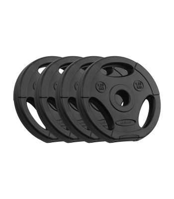 Bitumena svaru disku komplekts ar rokturiem Rebel Active, 4 x 1,25 kg, 31 mm