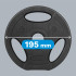 Bitumena svaru disku komplekts ar rokturiem Rebel Active, 4 x 1,25 kg, 31 mm