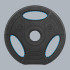 Bitumena svaru disku komplekts ar rokturiem Rebel Active, 4 x 1,25 kg, 31 mm