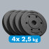 Bitumena svaru komplekts REBEL ACTIVE, 4 x 2,5 kg, 31 mm