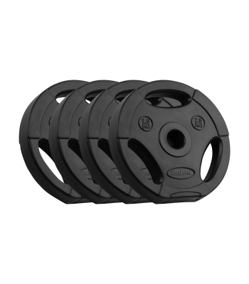 Bitumena svaru disku komplekts ar rokturiem REBEL ACTIVE, 4x2.5kg, 31mm