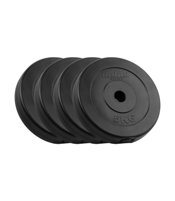 Bitumena svaru disku komplekts REBEL ACTIVE, klasiskais disks, 4x5kg, atvere 31mm