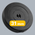 Bitumena svaru disku komplekts REBEL ACTIVE, klasiskais disks, 4x5kg, atvere 31mm