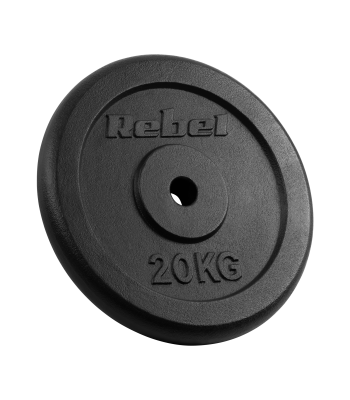 Čuguna svaru disks Rebel Active RBA-2131 20 kg, 31 mm