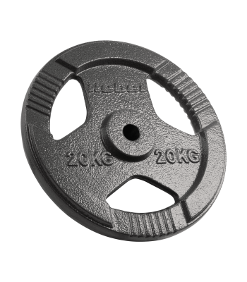 Čuguna svaru disks ar rokturiem REBEL ACTIVE, RBA-2137, 20 kg, 31 mm