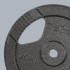Čuguna svaru disks ar rokturiem REBEL ACTIVE, RBA-2137, 20 kg, 31 mm