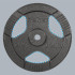 Čuguna svaru disks ar rokturiem REBEL ACTIVE, RBA-2137, 20 kg, 31 mm