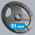 Čuguna olimpiskais svaru disks ar rokturiem REBEL ACTIVE 20 kg, 51 mm atvere