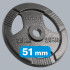 Čuguna olimpiskais svaru disks ar rokturiem Rebel Active, 25 kg, 51 mm