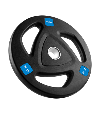 Gumijots olimpiskais čuguna svara disks REBEL ACTIVE 20kg, 51mm