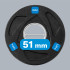 Gumijotu čuguna olimpisko svaru disku komplekts, REBEL ACTIVE 4x1.25kg, 51mm