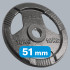 Čuguna olimpisko svaru plākšņu komplekts Rebel Active 2 x 10 kg, 51 mm