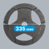 Čuguna olimpisko svaru plākšņu komplekts Rebel Active 2 x 10 kg, 51 mm